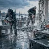 Baugeräte für Sanierung kombinieren: Trennen, Aufbrechen, Mischen und Reinigen | Ziel Baumaschinen