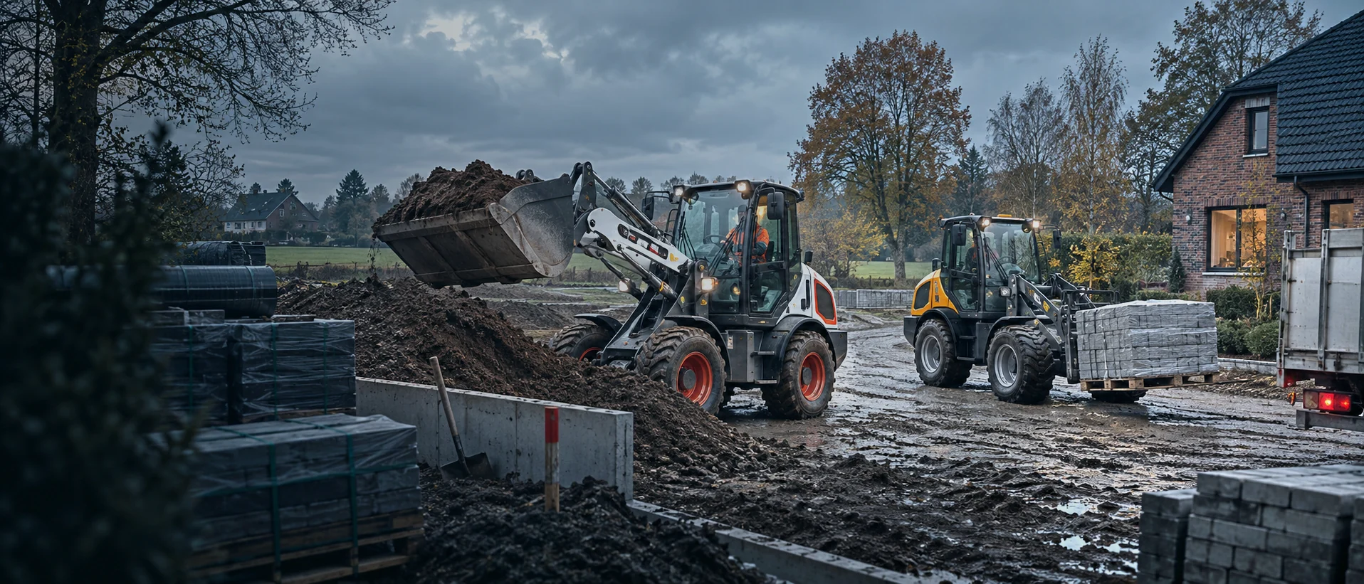 BOBCAT L85 oder GIANT Radlader: Auswahl nach Platz und Aufgabe | Ziel Baumaschinen