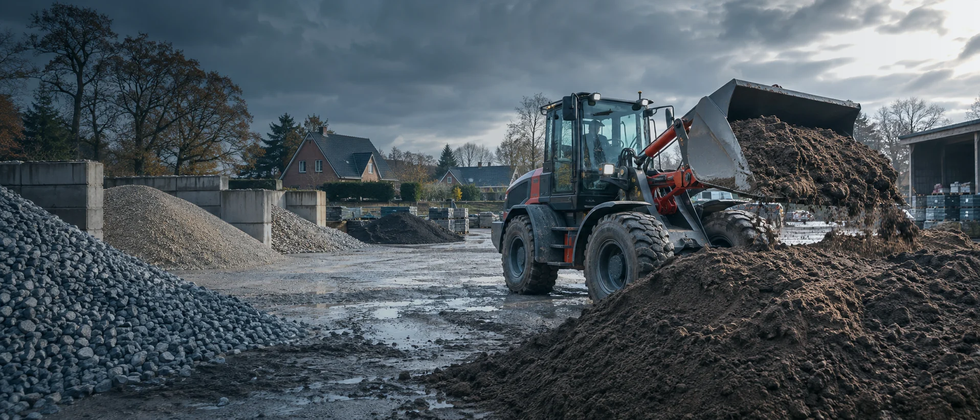 Kies, Schotter und Mutterboden bewegen: Radlader-Einsatz richtig kalkulieren | Ziel Baumaschinen