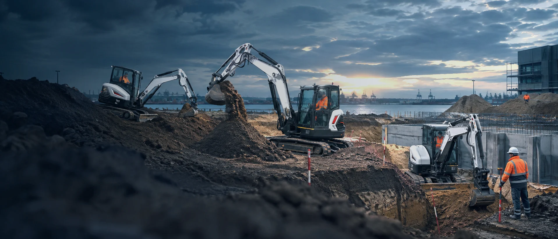 BOBCAT E34, E60 oder E88: Minibagger für größere Erdarbeiten wählen | Ziel Baumaschinen