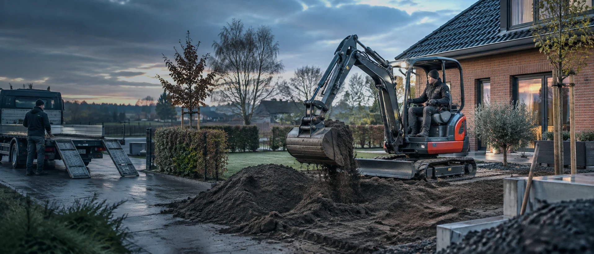 Minibagger günstig mieten in Seevetal und Rosengarten | Ziel Baumaschinen
