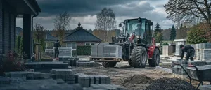 Paletten und Baustoffe mit Radlader bewegen: Logistik auf kleinen Baustellen | Ziel Baumaschinen