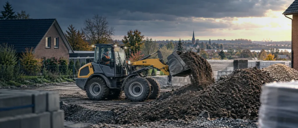 Radlader günstig mieten in Harburg und Hamburg | Ziel Baumaschinen