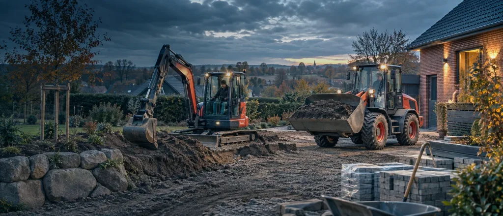 Radlader und Minibagger rund um Seevetal und Rosengarten mieten | Ziel Baumaschinen